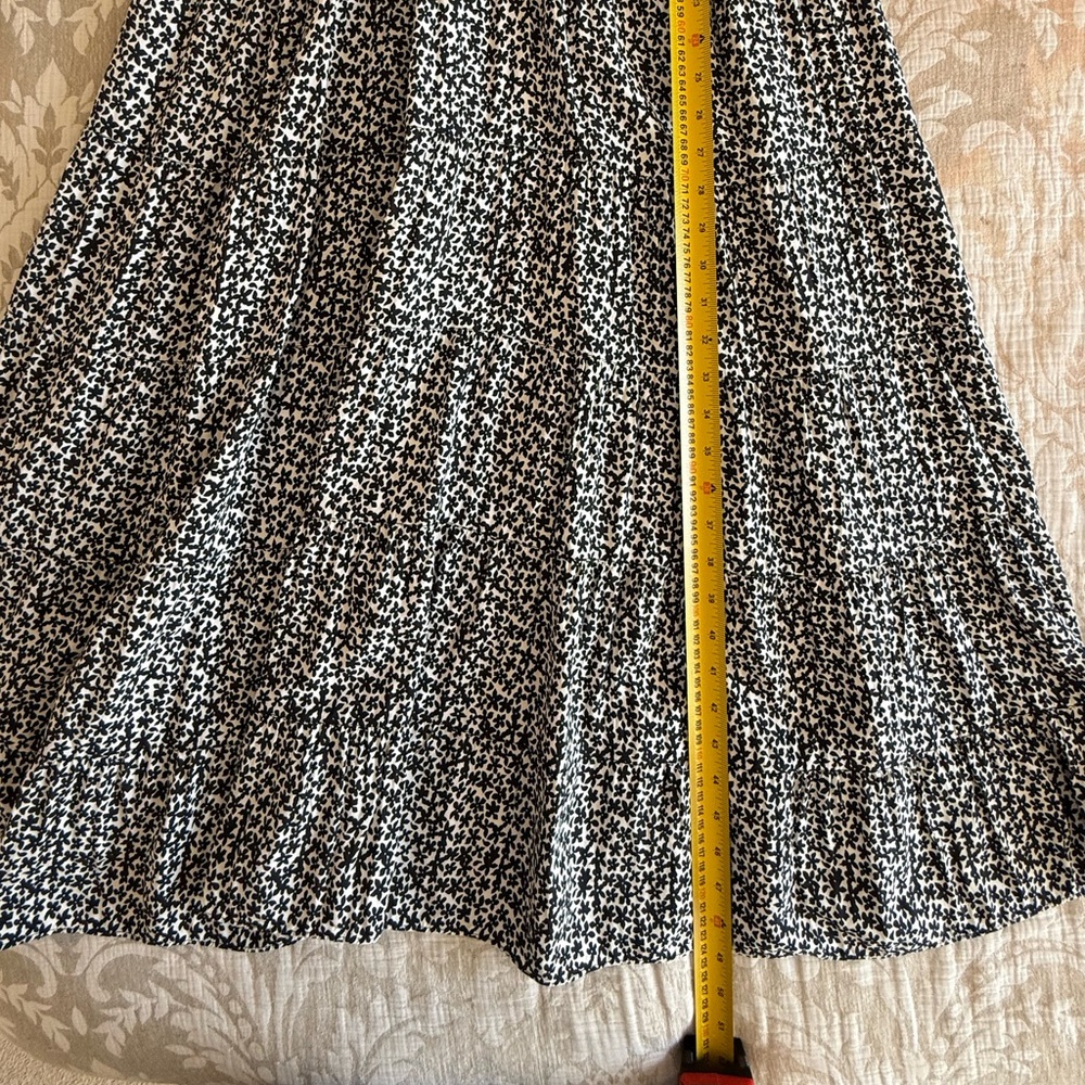 Max Studio Black and White Sleeveless V-Neck Maxi Sundress SZ.M - Picture 4 of 8